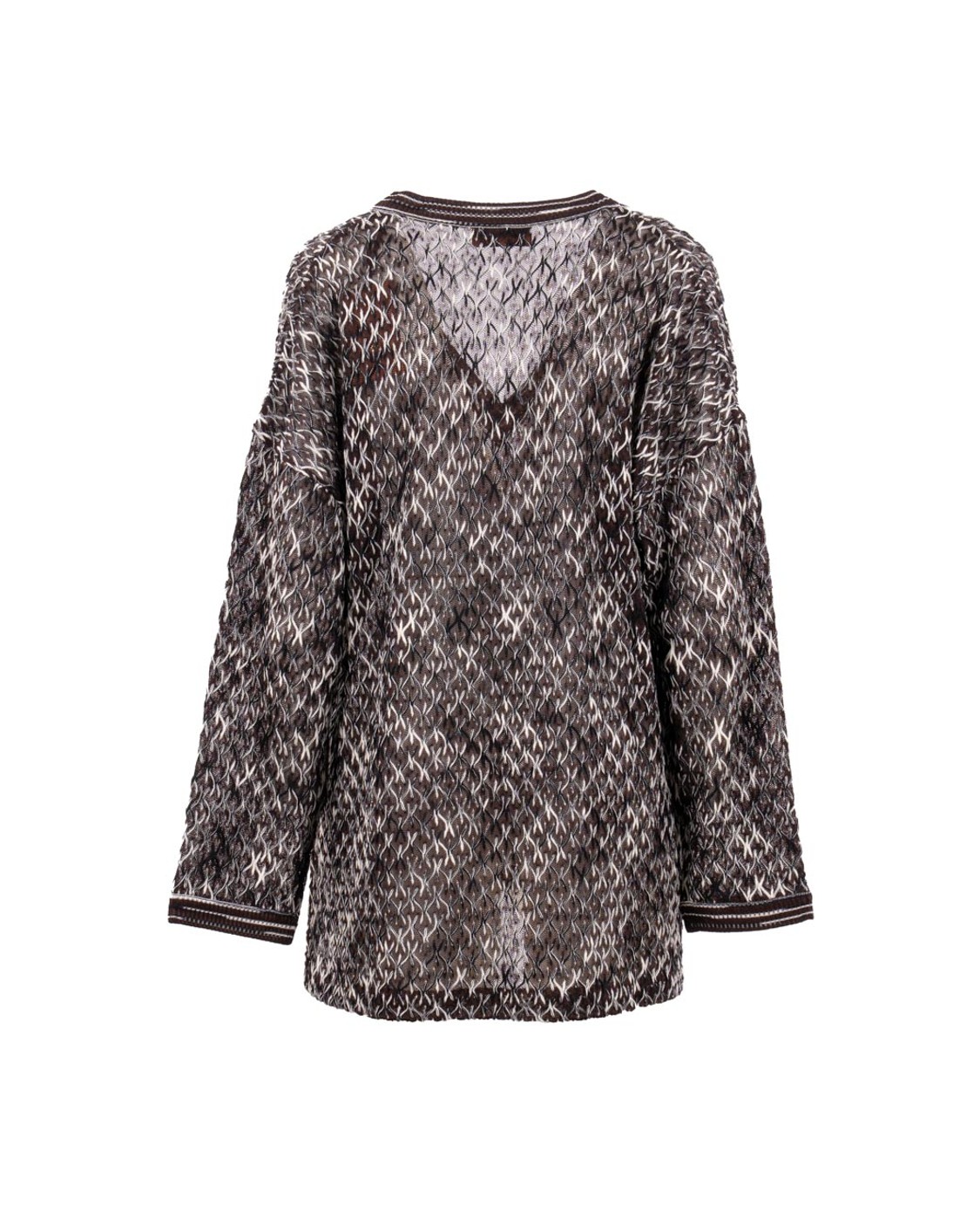 shop MISSONI  Maglia: Missoni maglia con scollo a V.
Scollo V.
Manica lunga.
Collo e manica rifiti con bordino a contrasto di colore.
Vestibilità regolare.
Composizione: 54% Lana 46% Viscosa.
Fabbricato in Italia.. WN0DBR012N-S80D number 6485809